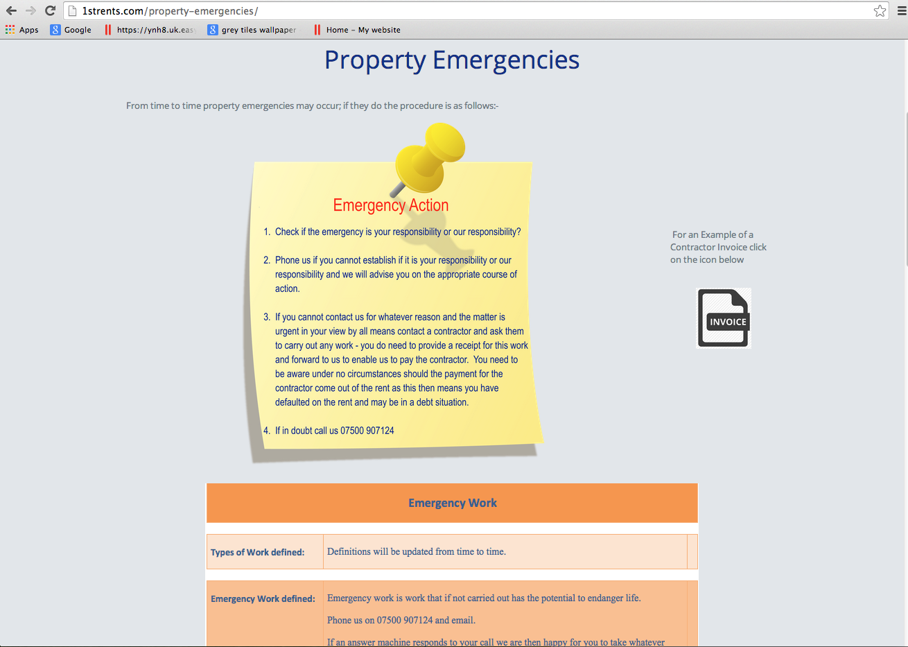 1strents.com - Property Emergencies