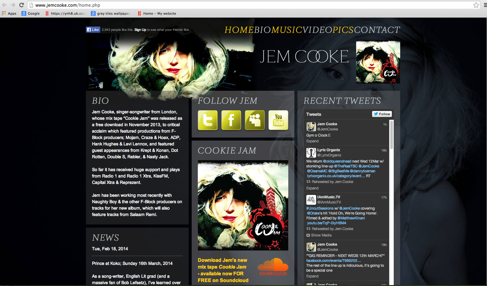 www. JemCooke.com Website Review