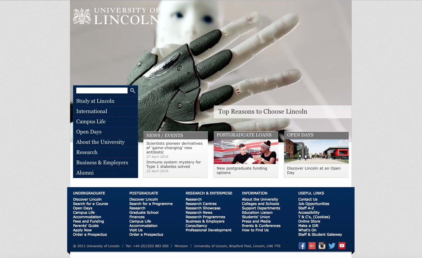 www.Lincoln.ac.uk Website Review