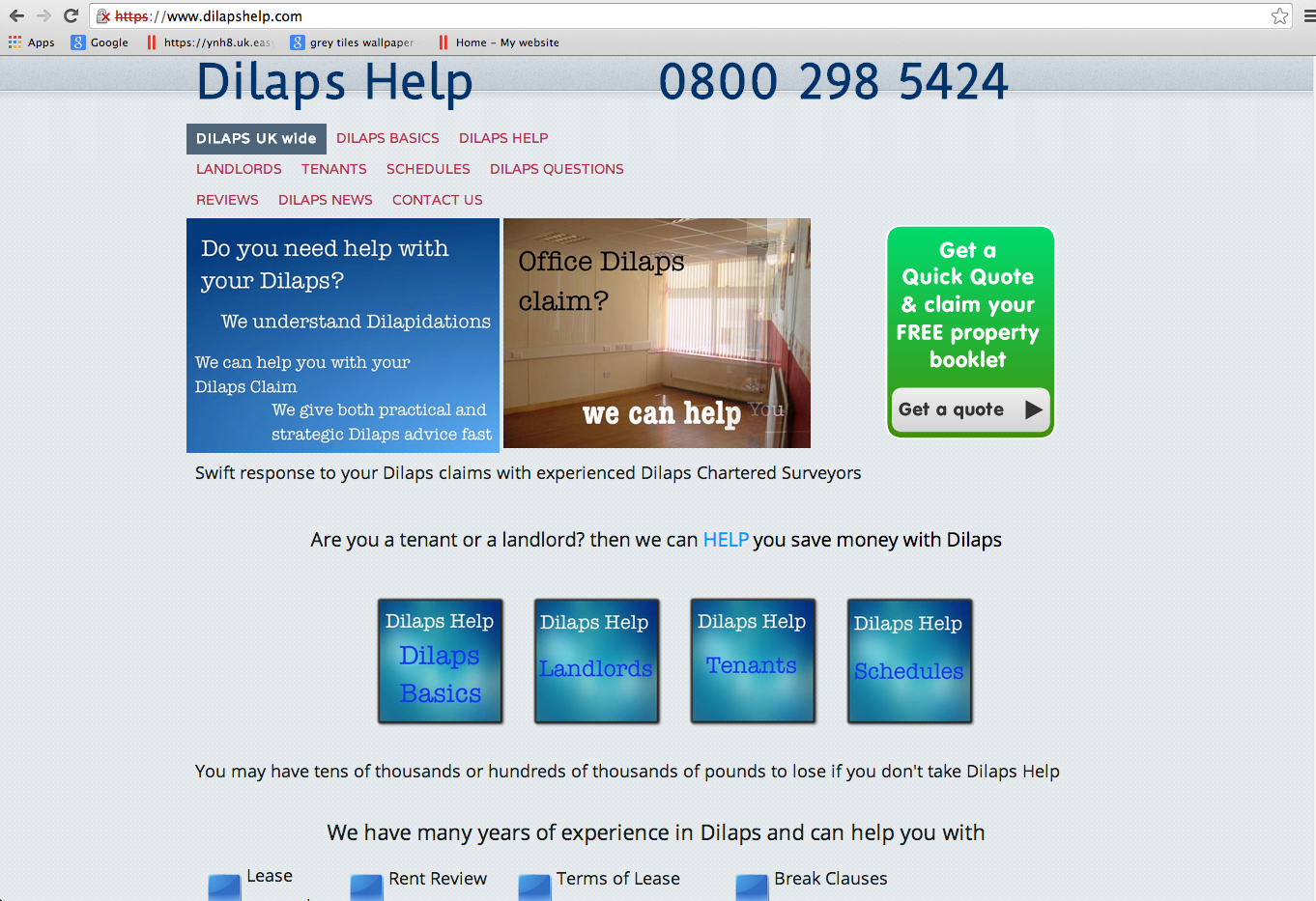  Take a look at DilapsHelp.com